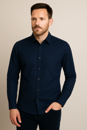 Classic Premium Navy Blue Shirt