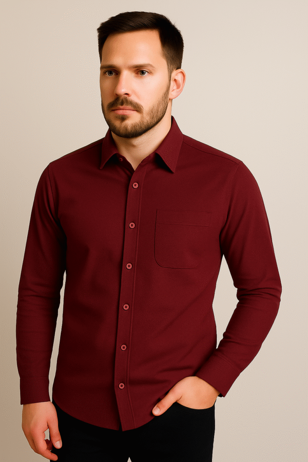 Classic Premium Burgundy Maroon Shirt