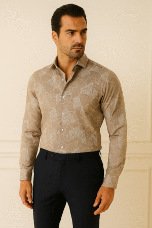 GeoWeave Premium Men's Shirt – Urban Sand Edition