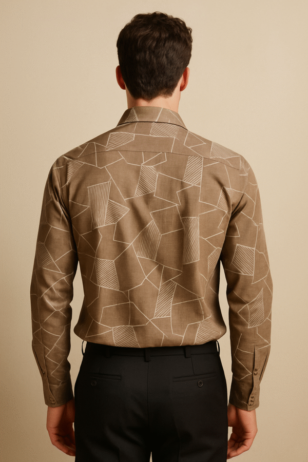 GeoWeave Premium Men's Shirt – Urban Sand Edition - Image 2