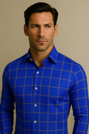Classic Premium Cotton Blue Checks Shirt