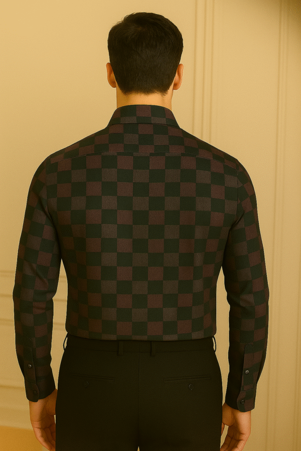 Classic Premium Cotton Echelon Checks Shirt - Image 2